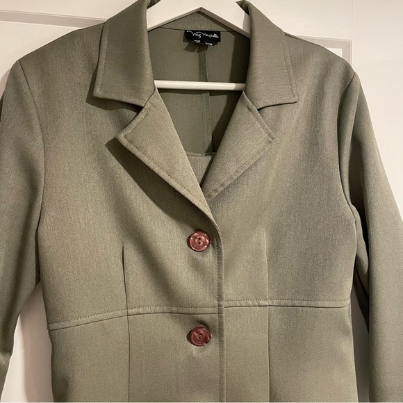 Vintage Green Dress and Jacket Two Piece Set - My Michelle - Picture 2 of 8